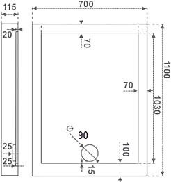 Good Door Поддон для душа Олимпик 110x70 – фотография-2