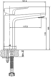 Cersanit Смеситель для раковины Nature 63063 – фотография-7