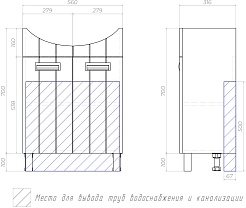 Vigo Тумба под раковину Diana 600 – фотография-7