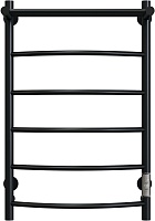 Aringa Полотенцесушитель электрический Берген 80x50 AR03007BL с полкой черный