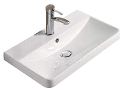 Equil Тумба с раковиной Nice 60 2 ящика подвесная белая – фотография-5