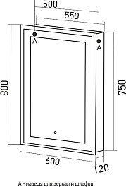 Mixline Зеркальный шкаф Аккорд Меллис 60 L белый – фотография-3