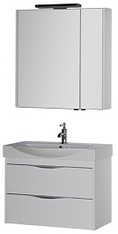 Aquanet Зеркальный шкаф "Франка 85" слоновая кость – фотография-6