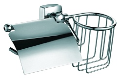 Fixsen Держатель туалетной бумаги Kvadro FX-61309+10 с держателем для освежителя – фотография-1