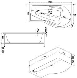 Bas Акриловая ванна Капри 170 R – фотография-7