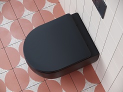 Ceramicanova Подвесной унитаз Play Rimless CN3001MB чёрный матовый – фотография-6