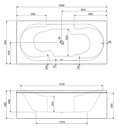 Cezares Передняя панель для акриловой ванны 42-FOR TWO – фотография-4