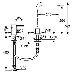 Kludi Смеситель "L-ine 428540577" – фотография-2