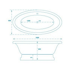 Marmo Bagno Ванна из литьевого мрамора Аззуро – фотография-3