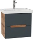 Onika Мебель для ванной Айленд 50 подвесная графит/дуб крафт – картинка-28