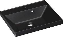 Style Line Тумба с кварцевой раковиной антрацит Моно 50 белая – фотография-3