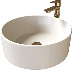 Grossman Раковина накладная Color 41 GR-3013BEM бежевая матовая – фотография-3