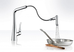 Hansgrohe Смеситель Metris Select 14884000 для кухонной мойки – фотография-9