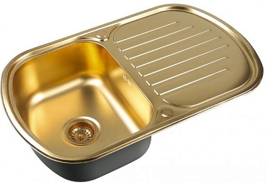Zorg Кухонная мойка Inox PVD SZR-7749 BRONZE – фото, картинка, фотография-1