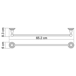 WasserKRAFT Штанга для полотенец "Ammer K-7030" – фотография-3