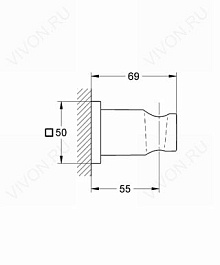 Grohe Настенный держатель "Rainshower 27075000" – фотография-2