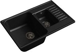 Raiber Мойка кухонная Судеты RQ377 антрацит – фотография-1