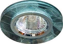 Feron Встраиваемый светильник "Декоративное стекло" 8045-2 черный-белый,серебро – фотография-1