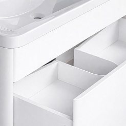 Vivon Тумба с раковиной Atwood 70 подвесная белая матовая – фотография-13