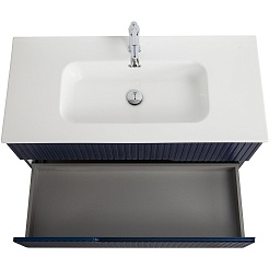 Cezares Тумба с раковиной Duet-N 100 подвесная sapfiro – фотография-4