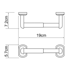 WasserKRAFT Держатель туалетной бумаги "Oder K-3022" – фотография-3