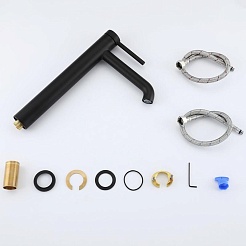 Gappo Смеситель для раковины G06-6 G1006-26 черный – фотография-2