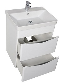 Aquanet Тумба с раковиной "Орлеан 60" белая – фотография-10