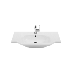 Opadiris Тумба с раковиной Мираж 80 слоновая кость – фотография-2