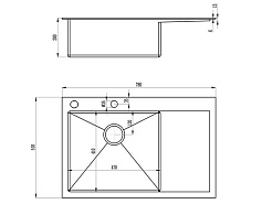 Zorg Кухонная мойка Inox RX-7851-L – фотография-2