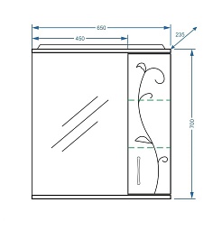 Stella Polare Мебель для ванной Фантазия 65 – фотография-9