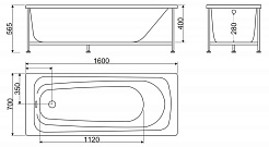 BelBagno Акриловая ванна BB102-160-70 – фотография-3