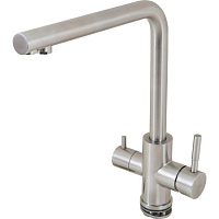 Paini Смеситель для кухни Norda NRPW6433VEB90 с подводом для фильтра, никель PVD