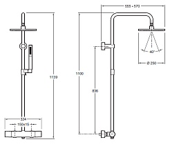 Jacob Delafon Душевая система Toobi E8993-CP – фотография-3