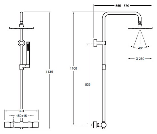 Jacob Delafon Душевая система Toobi E8993-CP – картинка-3