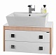 Водолей Мебель для ванной "Сильвия S-40 75" белый/дуб – картинка-12