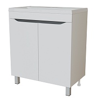 Mixline Тумба под раковину Лайн 70 2 дверцы белая