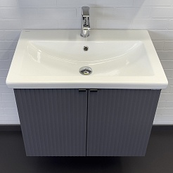 Comforty Мебель для ванной Лима 70П подвесная антрацит – фотография-5