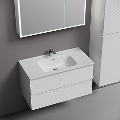 Sancos Тумба с раковиной Folk 90 bianco раковина Element 91 CN7002 – фотография-2