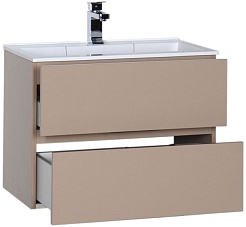 Aquanet Тумба с раковиной "Алвита 70" капучино – фотография-4