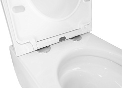 Azario Унитаз подвесной Nemi AZ-1293WH безободковый белый – фотография-12