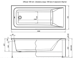 Aquanet Акриловая ванна Bright 170x75 – фотография-2
