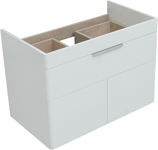 Aquanet Мебель для ванной Ирис New 80 подвесная белая глянцевая – фотография-4