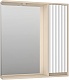 Brevita Зеркальный шкаф Balaton 75 R белый/бежевый – фотография-9