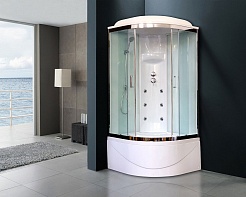 Royal Bath Душевая кабина RB 90BK3-WT-CH – фотография-4