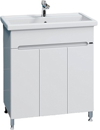 СанТа Тумба под раковину Лондон 80 3 дверцы белая – фотография-1