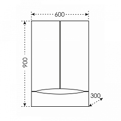 СанТа Шкаф для ванной Сатурн 60 – фотография-2
