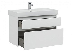 Aquanet Тумба с раковиной Nova Lite 90 2 ящика, белая – фотография-6