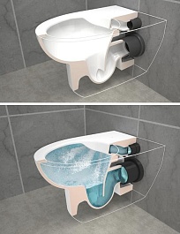 Jacob Delafon Унитаз подвесной Struktura EDE102 безободковый – фотография-6