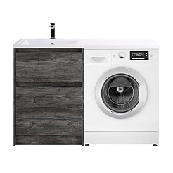 BelBagno Тумба с раковиной Kraft LVD 58 напольная Pino Pasadena под стиральную машину левосторонняя – фотография-4
