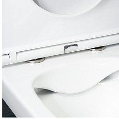 Vivon Унитаз приставной Olkott PRWH01 безободковый с быстросъёмным сиденьем микролифт – фотография-9